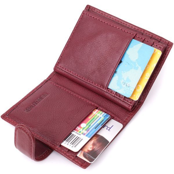 Практичная визитница из натуральной кожи ST Leather 22468 Бордовый 22468 фото