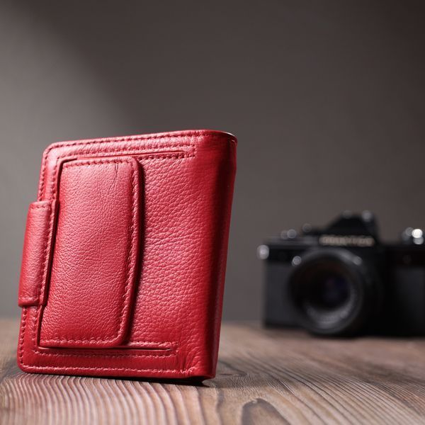 Вертикальний гаманець для яскравих жінок із натуральної шкіри ST Leather 22702 Червоний 22702 фото