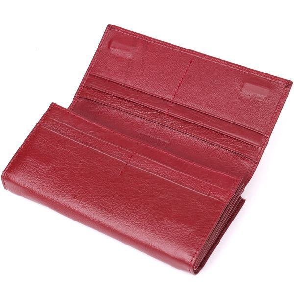 Модный женский кошелек на магнитах из натуральной кожи ST Leather 23113 Бордовый 23113 фото