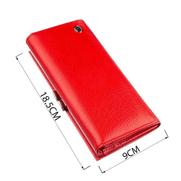 Женский кошелек с монетницей на защелке ST Leather 18957 Красный 18957 фото