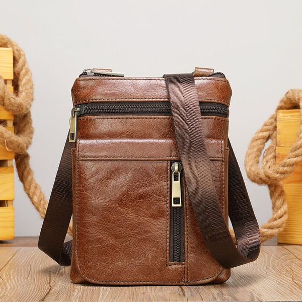 Барсетка мужская из натуральной кожи 14989 Vintage Коричневая 14989 фото