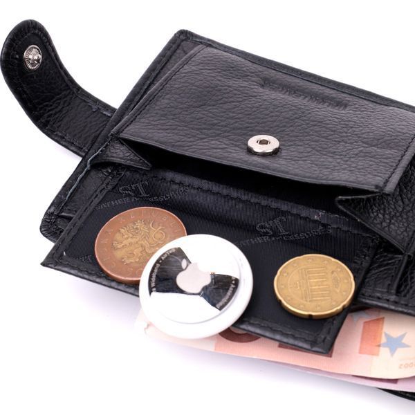 Горизонтальний чоловічий гаманець із натуральної шкіри ST Leather 22443 Чорний 22443 фото