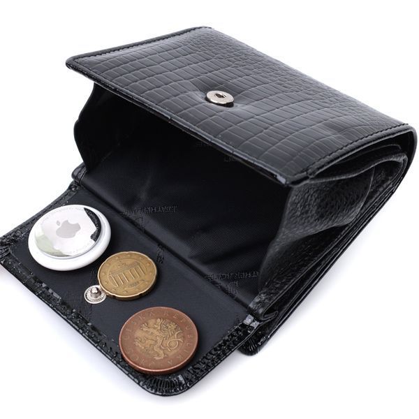 Жіночий фактурний гаманець із натуральної шкіри ST Leather 22706 Чорний 22706 фото