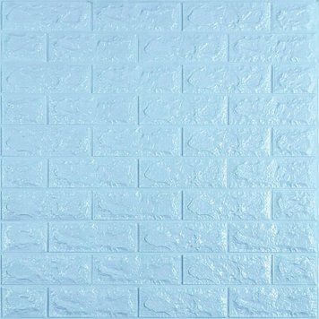 3D панель самоклеющаяся 700x770x7мм кирпич Голубой (005-7) SW-00000658 SW-00000658 фото