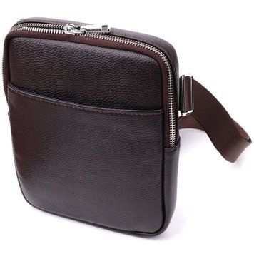 Мужская вертикальная сумка из натуральной кожи Vintage 22863 Коричневый 22863 фото