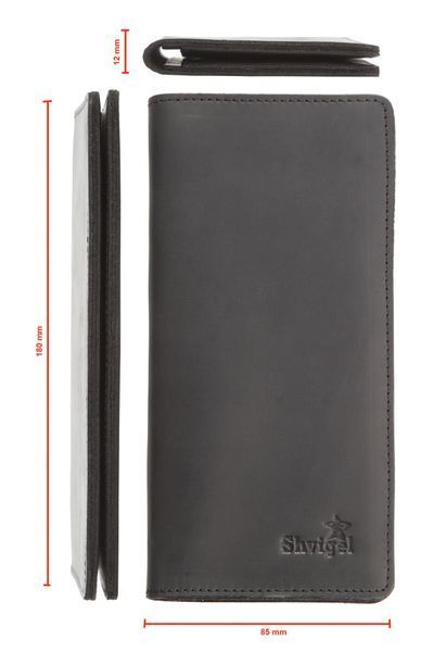 Кошелек SHVIGEL из винтажной кожи 13794 Черный 13794 фото