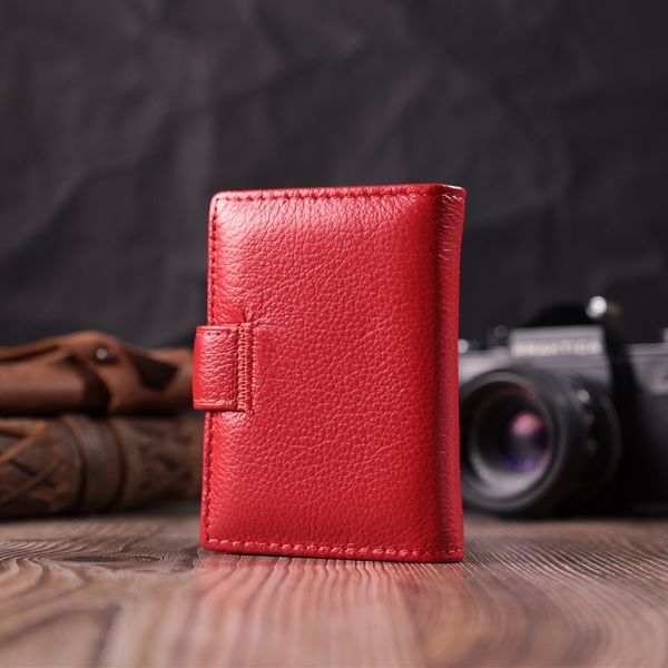 Вместительная визитница из натуральной кожи ST Leather 22470 Красный 22470 фото