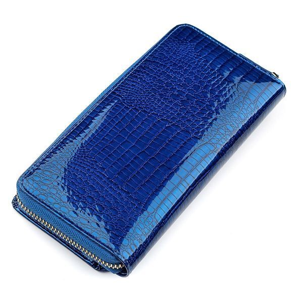 Гаманець жіночий ST Leather 18435 (S7001A) лакований Синій 18435 фото