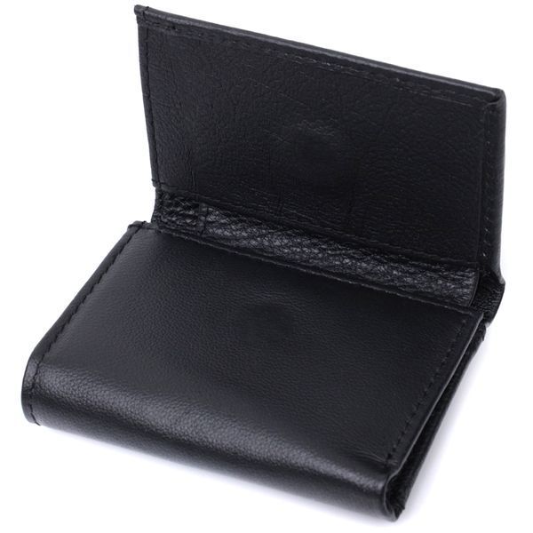 Зручний компактний гаманець з монетницею із натуральної шкіри ST Leather 22742 Чорний 22742 фото