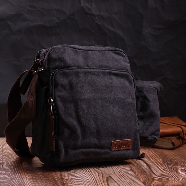 Текстильна сумка з чохлом для води Vintage 22208 Чорний 22208 фото