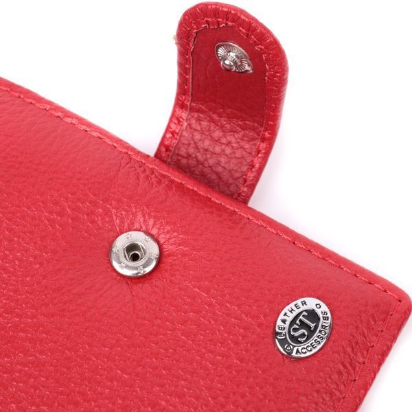 Вместительная визитница из натуральной кожи ST Leather 22470 Красный 22470 фото