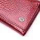 Кошелек женский в три сложения из лакированной фактурной натуральной кожи ST Leather 22708 Красный 22708 фото 5