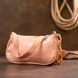 Компактна сумка-багет з шкірозамінника під екзотику Vintage sale_14926 Рожева sale_14926 фото 5