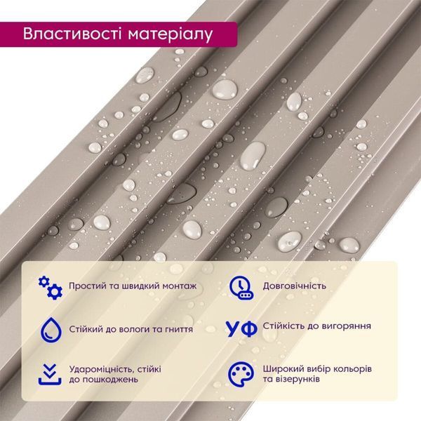 Рейка декоративна WPC стінова 3000х160х23мм Мокко SW-00001859 SW-00001859 фото