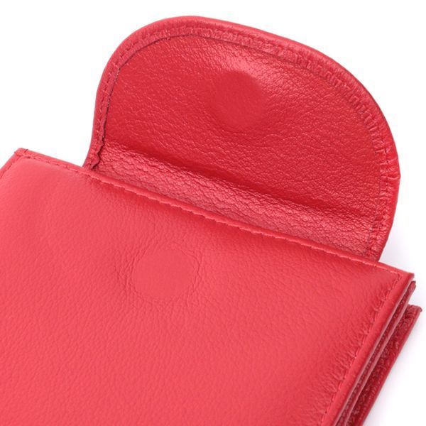 Яскравий жіночий гаманець із монетницею з натуральної шкіри ST Leather 22712 Червоний 22712 фото