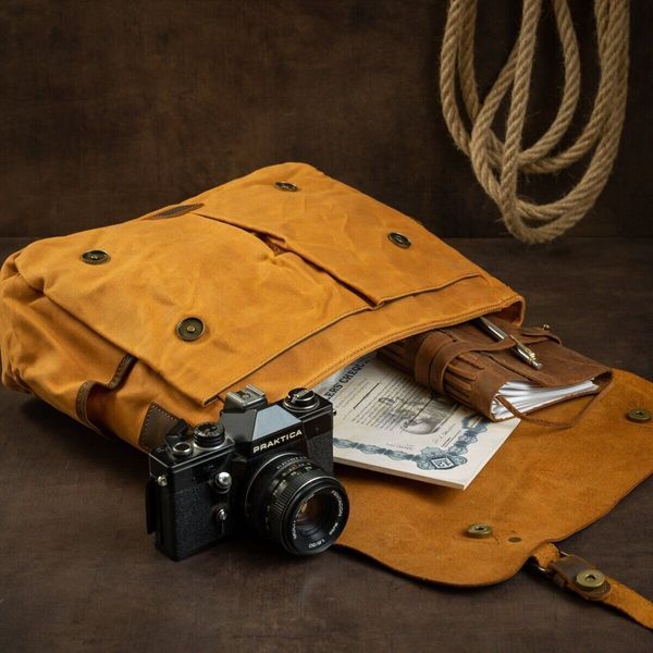 Деловой портфель в сочетании с кожей Vintage 20120 Рыжий 20120 фото