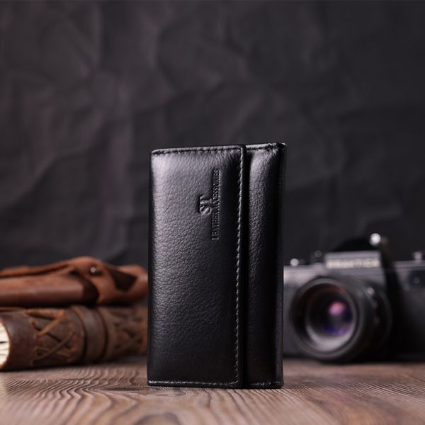 Практичная ключница из натуральной кожи ST Leather 22483 Черный 22483 фото