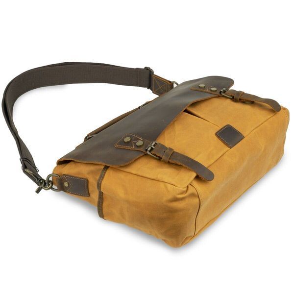 Деловой портфель в сочетании с кожей Vintage 20120 Рыжий 20120 фото