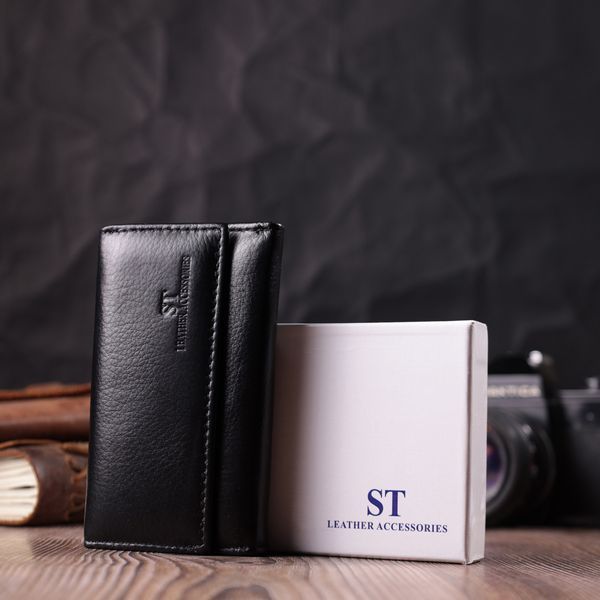 Практичная ключница из натуральной кожи ST Leather 22483 Черный 22483 фото