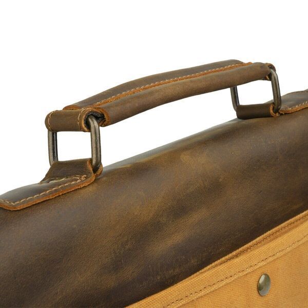Деловой портфель в сочетании с кожей Vintage 20120 Рыжий 20120 фото