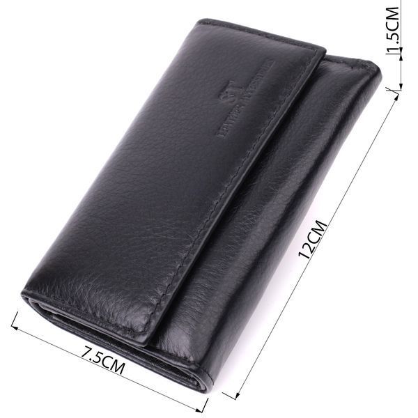 Практичная ключница из натуральной кожи ST Leather 22483 Черный 22483 фото