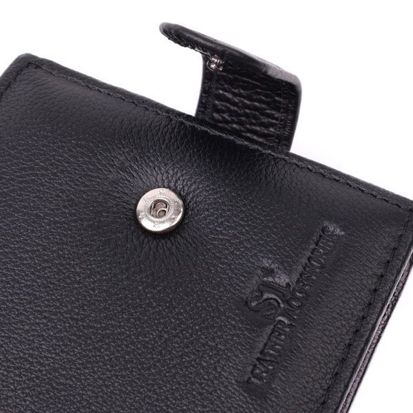 Горизонтальный бумажник среднего размера из натуральной кожи ST Leather 22454 Черный 22454 фото
