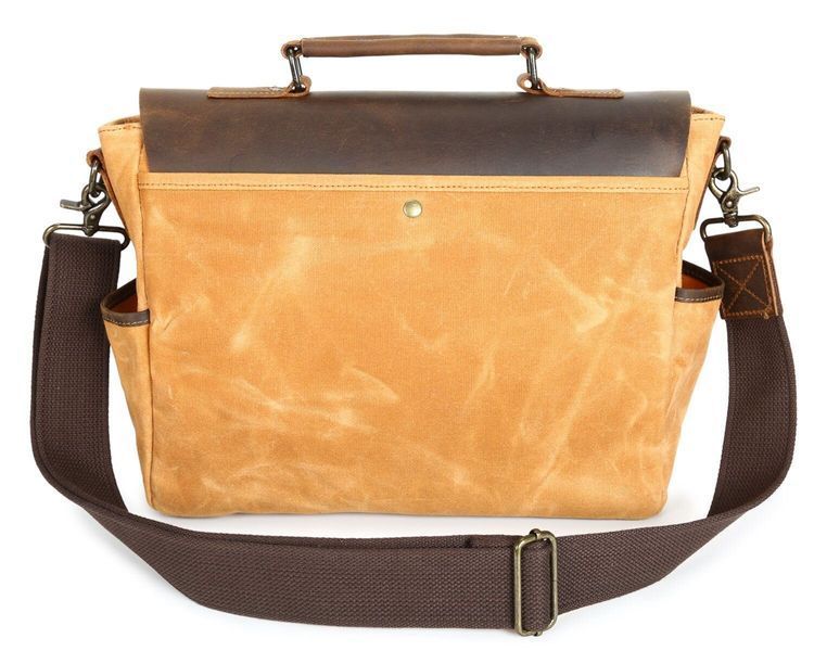 Деловой портфель в сочетании с кожей Vintage 20120 Рыжий 20120 фото