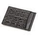 Затискач CROCODILE LEATHER 18169 з натуральної шкіри крокодила Чорний 18169 фото 2