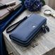 Жіночий гаманець клатч з натуральної шкіри для карток та купюр ST Leather 19431 Синій 19431 фото 1