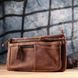Винтажная бананка для мужчин из натуральной кожи Vintage sale_15104 Коричневый sale_15104 фото 9