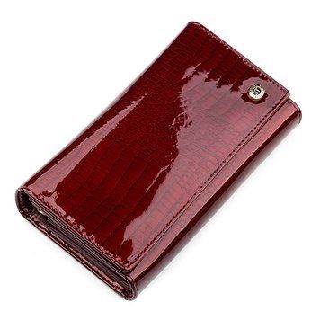 Гаманець жіночий ST Leather 18429 (S8001A) багатофункціональний Бордовий 18429 фото