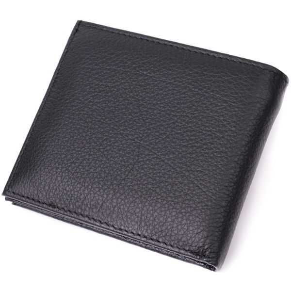 Гаманець середнього розміру з оригінальною монетницею ST Leather 22458 Чорний 22458 фото