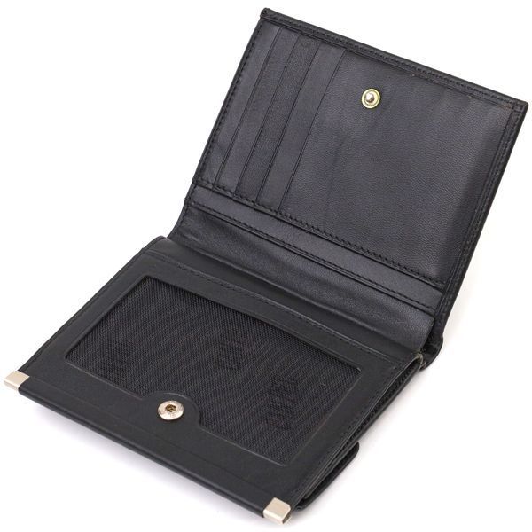 Ультрамодний гаманець для жінок з натуральної гладкої шкіри CANPELLINI 21928 Чорний 21928 фото