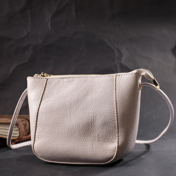 Женская маленькая сумка через плечо из натуральной кожи Vintage 22299 Белая 22299 фото
