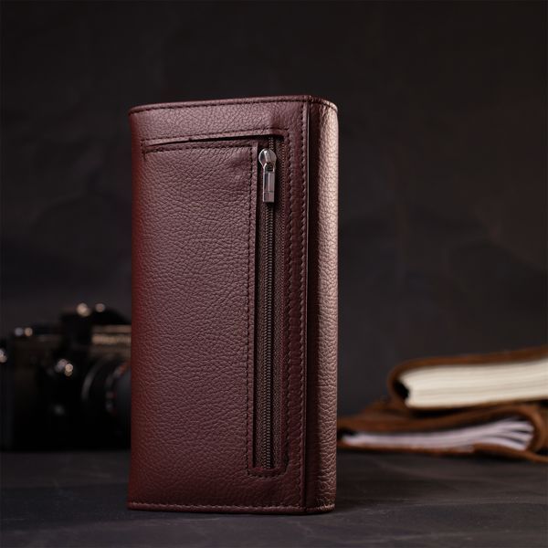 Практичний та жіночний гаманець із натуральної шкіри ST Leather 19428 Бордовий 19428 фото