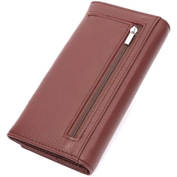 Практичний та жіночний гаманець із натуральної шкіри ST Leather 19428 Бордовий 19428 фото