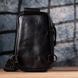 Невелика слінг сумка для чоловіків з натуральної шкіри Vintage sale_15105 Чорний sale_15105 фото 11