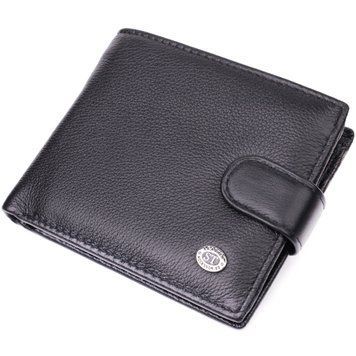 Горизонтальное мужское портмоне из натуральной кожи ST Leather 22487 Черный 22487 фото