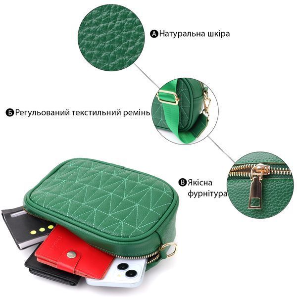 Сумка для женщин из натуральной кожи Vintage 22900 Зеленый 22900 фото