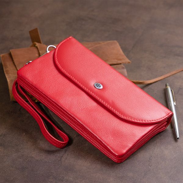 Клатч из кожи женский ST Leather 19321 Красный 19321 фото