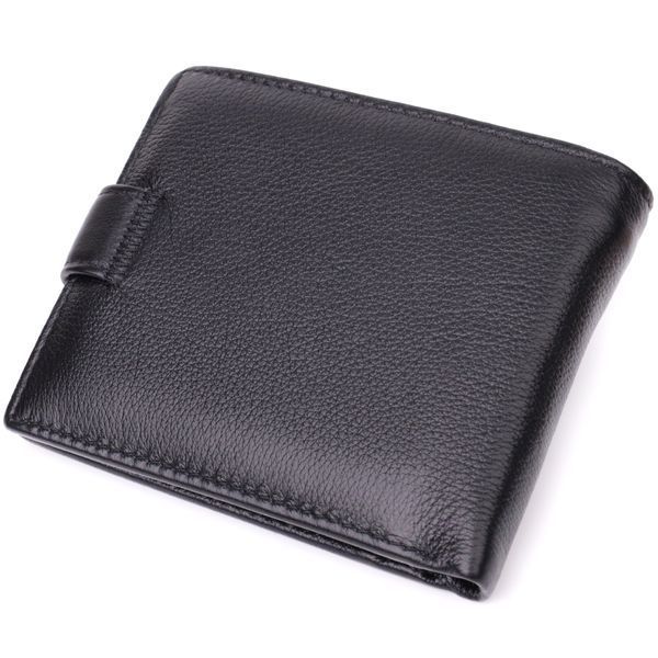 Горизонтальное мужское портмоне из натуральной кожи ST Leather 22487 Черный 22487 фото