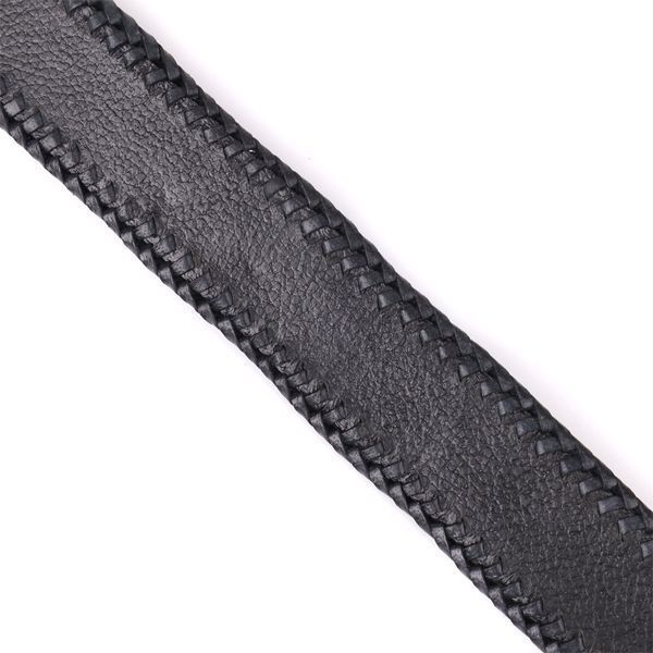 Ремінь-автомат CROCODILE LEATHER 18010 з натуральної шкіри крокодила Чорний 18010 фото
