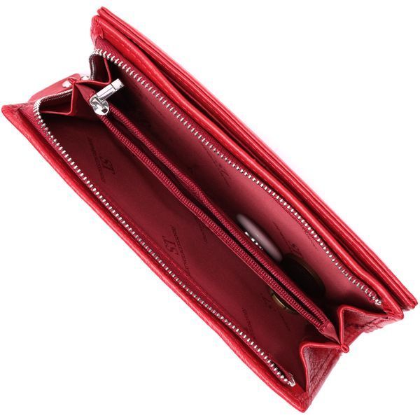 Яркий кошелек-клатч для стильных женщин из натуральной кожи ST Leather 22533 Красный 22533 фото