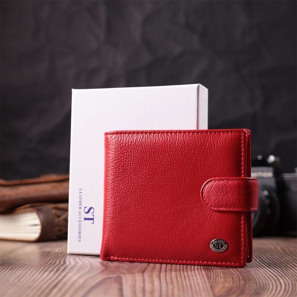 Женский трендовый бумажник из натуральной кожи ST Leather 22555 Красный 22555 фото