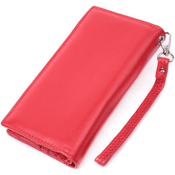 Яркий кошелек-клатч для стильных женщин из натуральной кожи ST Leather 22533 Красный 22533 фото