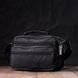 Текстильна чоловіча сумка через плече для документів та міста FABRA 22577 Чорна 22577 фото 13