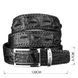 Ремінь-автомат CROCODILE LEATHER 18010 з натуральної шкіри крокодила Чорний 18010 фото 5