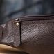 Модная сумка бананка для мужчин из зернистой натуральной кожи Shvigel 23137 Коричневый 23137 фото 11