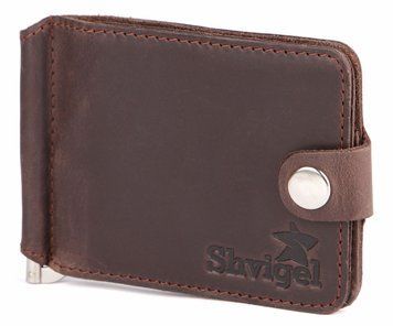 Затискач для купюр SHVIGEL 13786 Коричневий 13786 фото