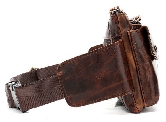 Поясна cумка чоловіча Vintage 14815 Коричнева 14815 фото